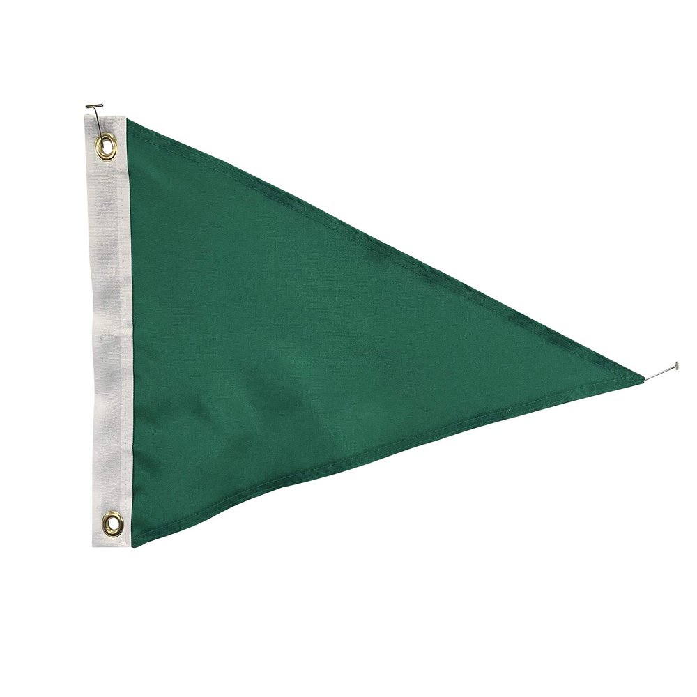 Set of 6 4x6' Blank Irish Green Nylon Pennant Flags - Proudly Made in the USA (6, 4x6' Irish Green)
