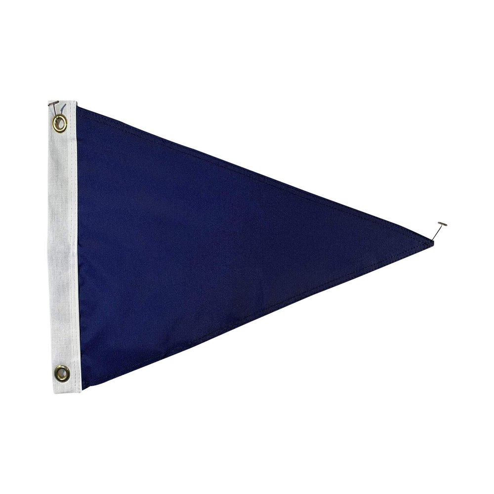 Set of 25 Blank Old Glory Blue Nylon Pennant Flags - Size 12x18" - Proudly Made in the USA
