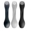 humangear GoBites Uno 3-Pack | Travel & Camping Utensils | Portable & Convertible Dining Ware | Multi-Functional Spork | Dark Gray/Light Gray/Black, Uno (Bulk) 3-Pack view 1