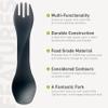 humangear GoBites Uno 3-Pack | Travel & Camping Utensils | Portable & Convertible Dining Ware | Multi-Functional Spork | Dark Gray/Light Gray/Black, Uno (Bulk) 3-Pack view 4