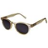 OPULIZE ROX Reading Sunglasses for Women Men,Tinted Lens with UV400 Protection,Scratch Resistant Round frame, Transparent Gold, Shiny Clear +3 (Pack of 2) view 2