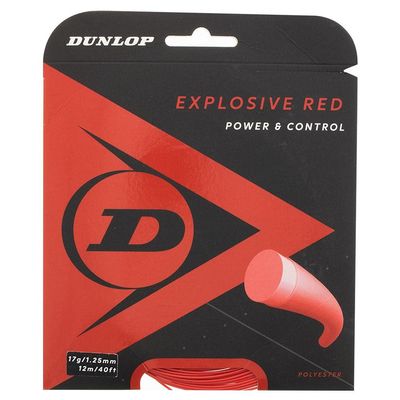 Dunlop Sports Explosive Red 16G Tennis String, 1 Set
