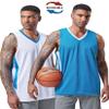 10-Pack Men's Reversible Custom Basketball Jerseys, Plain Mesh Athletic Sleeveless Shirts Blank Team Uniforms Set (Carolina Blue/White) view 2