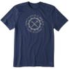 Life is Good Men's Crusher Tee Shirt, Short Sleeve Cotton Graphic T-Shirts, Build It Darkest Blue view 1