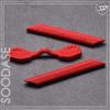 SOODASE Red/Green Replacement Silicone Earsocks Rubber Kit For Oakley Radarlock Path/Pitch/Edge Series Sunglasses view 3