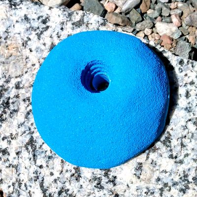 Indented Sloper- Bold-On Climbing Hold (Blue)