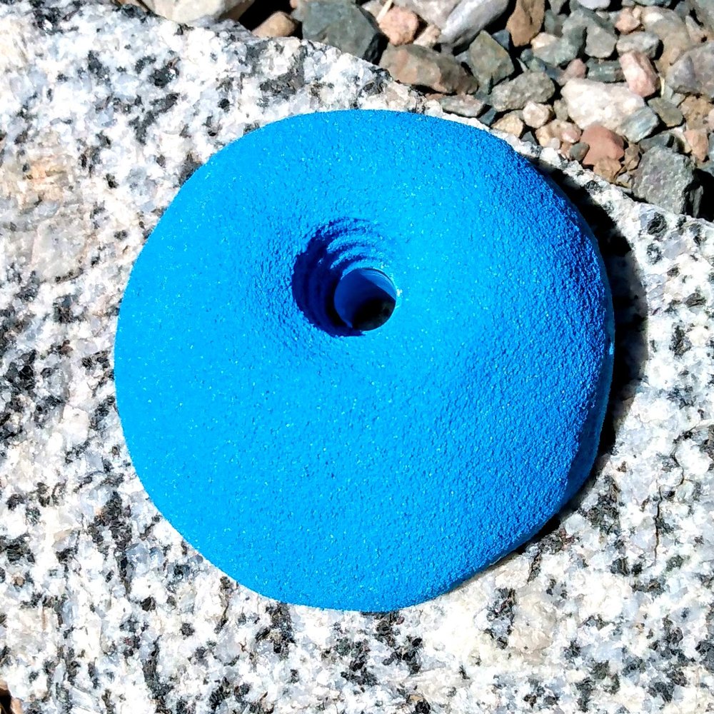 Indented Sloper- Bold-On Climbing Hold (Blue)