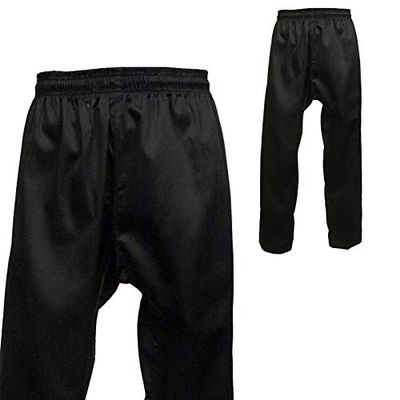 Martial Arts Karate Taekwondo Pants (3, BLACK)