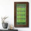 Football Stadiums Bucket List Tracker - Rustic Brown Frame - 13.5 inches x 23.5 inches - Pin Your Football Stadium Visits - Canvas Wall Art view 2