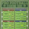 Football Stadiums Bucket List Tracker - Rustic Brown Frame - 13.5 inches x 23.5 inches - Pin Your Football Stadium Visits - Canvas Wall Art view 3