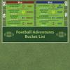 Football Stadiums Bucket List Tracker - Rustic Brown Frame - 13.5 inches x 23.5 inches - Pin Your Football Stadium Visits - Canvas Wall Art view 4