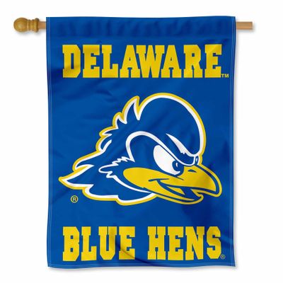 Delaware Blue Hens Double Sided House Flag