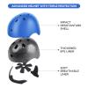 DaCool Kids Bike Helmet Skateboard Knee Pads - Toddler Helmet Adjustable for 3-8 Years Old Girls Boys Child Kids Protective Gear Set for Sport Cycling Bike Roller Skating Scooter, Blue view 2