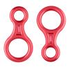 Azarxis Climbing Rescue Figure 8 Descender Rigging Plate Heavy Duty & Large & High Strength Rappel Device Equipment for Rappelling, Belaying, Tree Climbing, Aerial Silks Rigging (Red - Pack of 2) view 1