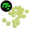 200pcs/pack Soft Rubber Luminous Fishing Beads Round Plastic Rig Glowing Green Beads 12mm Carp Fishing Gear Accessory view 1