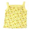 I&S Girl's 4 Pack Soft Cotton Cami Spaghetti Strap Tank Tops Undershirts (0-3 Months, Flower Pastels) view 2