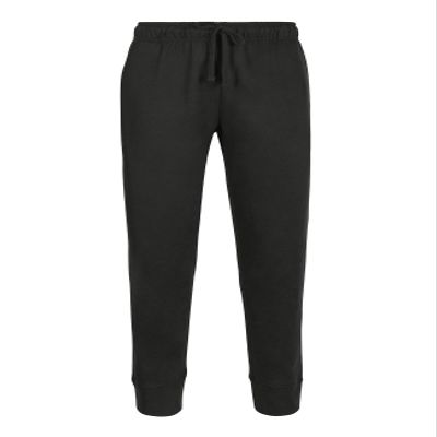 Men's Cotton Blend Lightweight Fleece Jogger Sweatpants (M, Black)