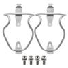 Yaruijia Titanium Alloy Bicycle Water Bottle Cages Lightweight Mountain Bike Cup Holder with M5x12mm Ti Bolt Pack of 2 (Titanium Bolt) view 1