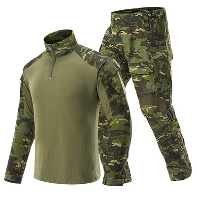 Airsoft Hunting Shooting Sports Battle Uniform BDU Tactical G3 Combat Camouflage Clothing - Green CP - L