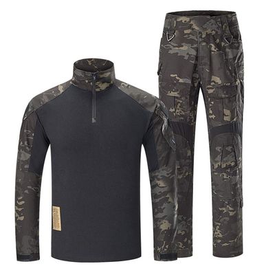 Airsoft Hunting Shooting Sports Battle Uniform BDU Tactical G3 Combat Camouflage Clothing - Black CP - M