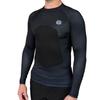 RIBBY SPF 50+ Padded Rash Guard for Surfing, Boogie, Scuba Black view 1
