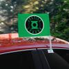 GRAPHICS & MORE Justice League Green Lantern Athletic Logo Car Truck Flag with Window Clip On Pole Holder view 2