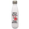 Personalized Sports Balls Just a girl who love Basketball 17 oz Stainless Steel Water Bottle coach player Gift (Red) view 1