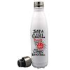 Personalized Sports Balls Just a girl who love Basketball 17 oz Stainless Steel Water Bottle coach player Gift (Red) view 2