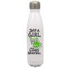 Personalized Sports Balls Just a girl who love Basketball 17 oz Stainless Steel Water Bottle coach player Gift (Green) view 1