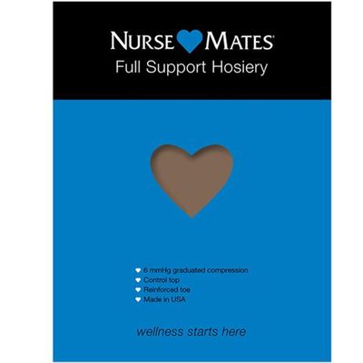 Nurse Mates Graduated Compression Full Support Pantyhose | 6 mmHg | Reduce Leg Fatigue | Re-Inforced Toes