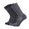 EnerWear 4 Pack Women's Merino Wool Outdoor Hiking Trail Crew Sock (US, Numeric, 9, 11, Regular, Regular, Dark Grey/Grey Stripe/Multi) view 1