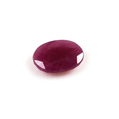 3.42 Carat Natural Ruby Oval Shape Faceted Loose Gemstone for Ring Pendant Jewelry Making | 11.5mm x 8.5mm x 3mm | Astrological Gemstone, Ring Size Gemstone, Healing Birthstone