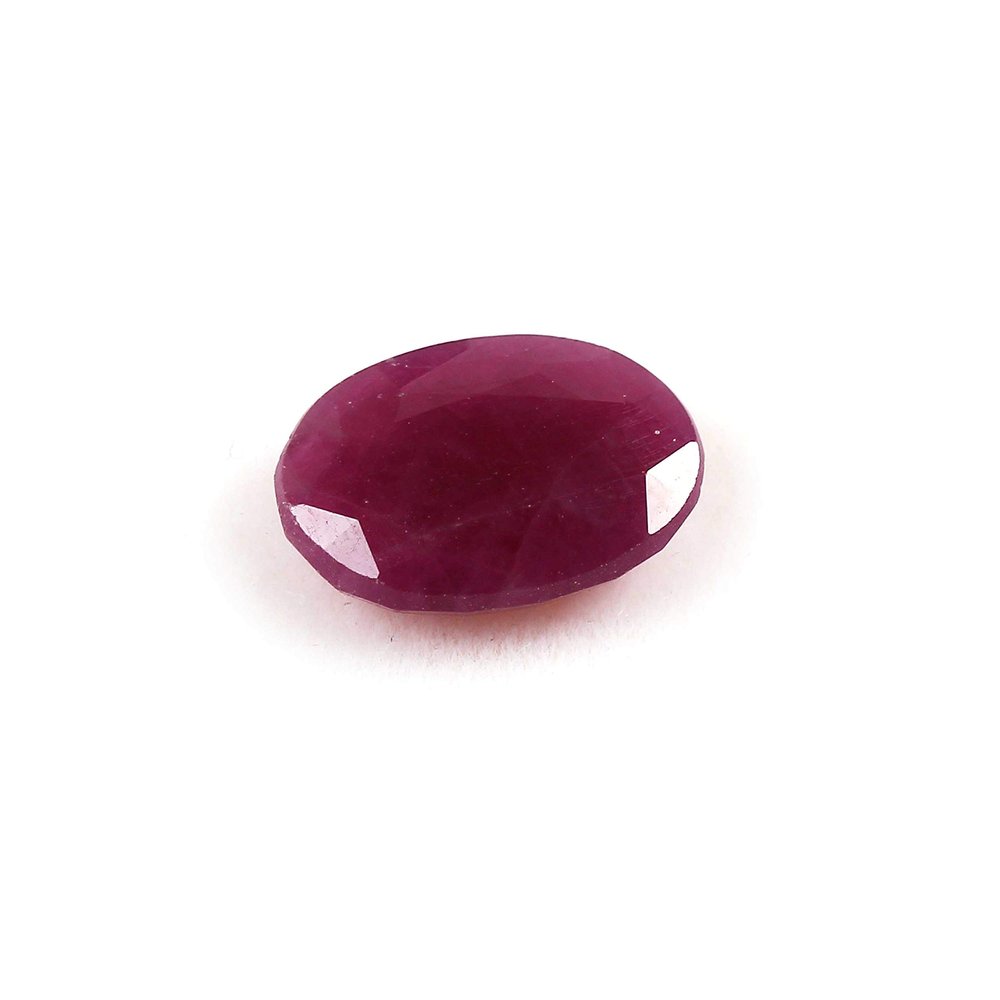 3.42 Carat Natural Ruby Oval Shape Faceted Loose Gemstone for Ring Pendant Jewelry Making | 11.5mm x 8.5mm x 3mm | Astrological Gemstone, Ring Size Gemstone, Healing Birthstone