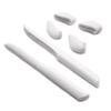 SOODASE White Replacement Silicone Earsocks Rubber Kit For Oakley Fast Jacket XL Sunglasses view 1