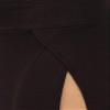 (Size L) Both Front Side Slit Rayon Skirts Black view 4