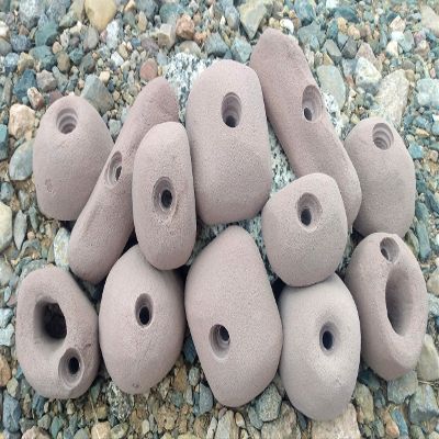 Climbing Holds Pack- 12 Large Bolt-on Holds with Various Difficulty (Brown)