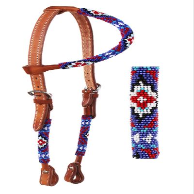 PRORIDER Horse Show Bridle Western Leather Headstall 79RT07HA