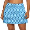 Ekouaer Skirts Double Layer Short Quickly Dry Comfortable Yoga Printed Floral Skorts view 1