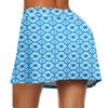 Ekouaer Skirts Double Layer Short Quickly Dry Comfortable Yoga Printed Floral Skorts view 2