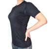 Vital Salveo-Germanium Women Compression Short Sleeve T-Shirts Cool Dry for Athletic Sports wear (Large) Black view 2
