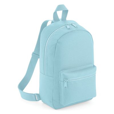BagBase Mini Essential Backpack/Rucksack Bag (Pack of 2) (One Size) (Powder Blue)