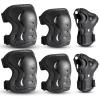 Kids/Youth/Adult Knee Pads Elbow Pads with Wrist Guards Protective Gear Set 6 Pack for Roller Skating Skateboard Cycling Skating Bike Scooter Riding Sports view 1