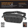 HAZARD 4 Bandoleer - Mini Tactical Sling Bag - EDC/CCW Shoulder Crossbody Pack - Water Resistant Small Chest Satchel - Durable Carry Travel Backpack - Military-Style Single Strap Body Pack - Black view 3