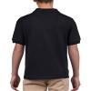 Gildan DryBlend Childrens Unisex Jersey Polo Shirt (Pack of 2) (XL) (Black) view 2