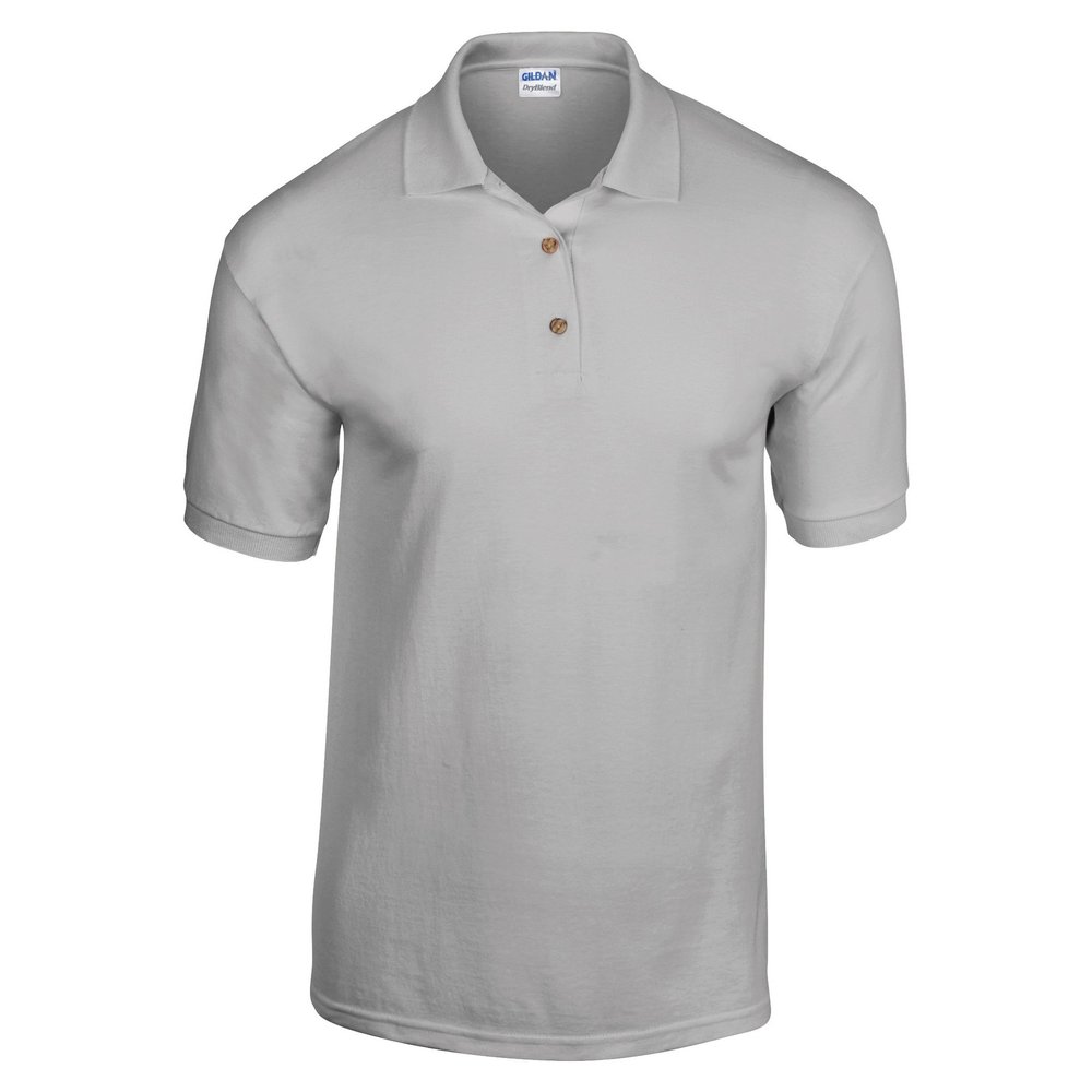Gildan DryBlend Childrens Unisex Jersey Polo Shirt (Pack of 2) (M) (Sport Grey)