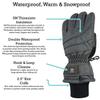 N'Ice Caps Kids Waterproof Winter Thinsulate Warm Gloves (Neon Orange Digital Camo, 5-6 Years) view 3