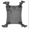 HAZARD 4 Beavertail - Molle Cargo Panel for Pillbox(Tm) or Blastwall(Tm) - Gray, One Size view 1