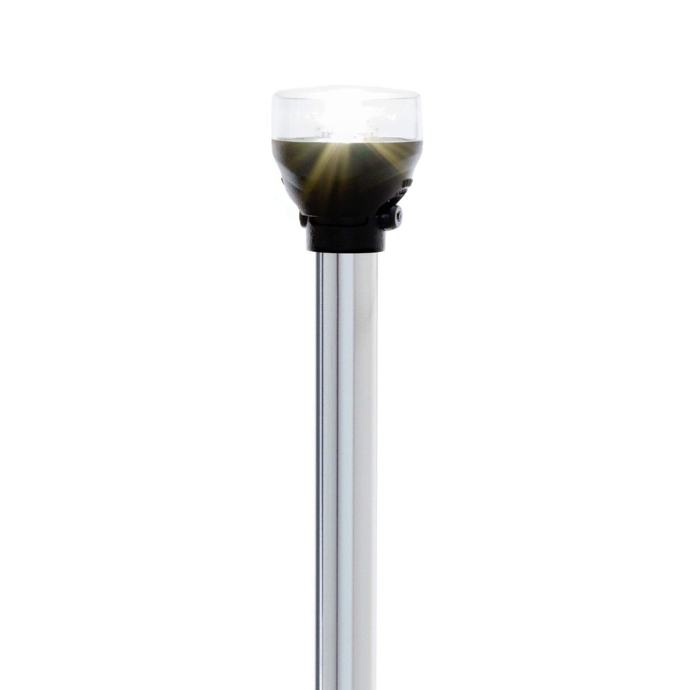 attwood 5530-36A7 LightArmor LED All-Round Navigation Pole Light, 36-Inch, Articulating Head, Anti-Glare Optics, USCG Certified for Boats up to 39 Feet