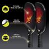 Franklin Sports (2 Paddle and (4) X-40 Outdoor Pickleball Set - Polypropylene Core - Fiberglass Surface view 2