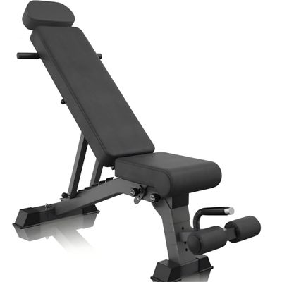 YOUTEN 1300 LB Weight Bench Heavy Capacity | 9-4-4 90 Adjustable Incline Decline Exercise Chair for Home Gym More Stable and Durable | Foldable Training Lifting Bench | Dragon Flag Handle for Abdominal Arm Workout